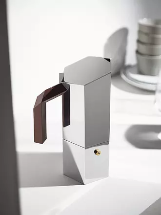 ALESSI | Espressokocher MENHIR 3 Tassen Edelstahl | 